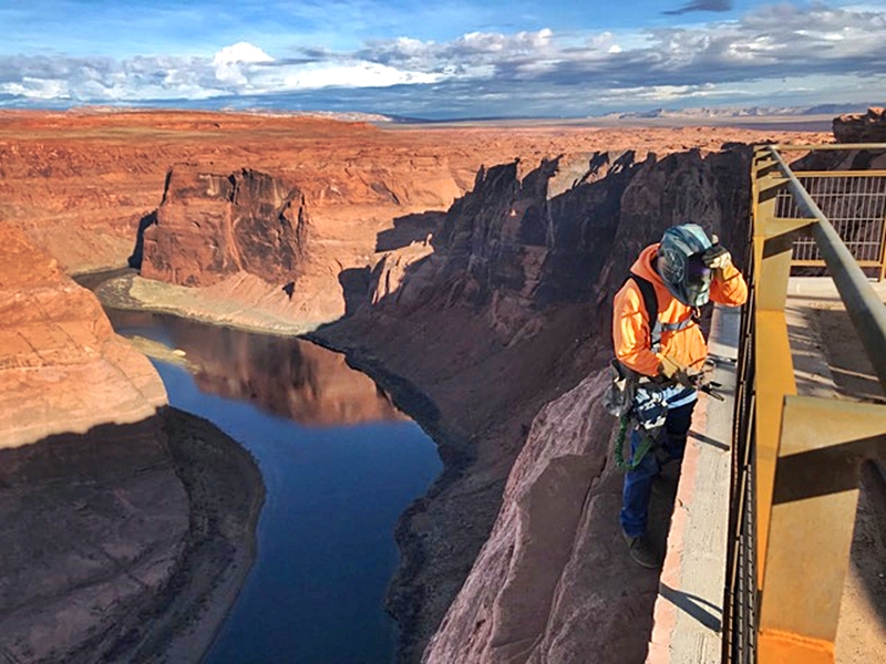 Horseshoe Bend Safety Rail, Guardrail, Land Surveying